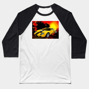 Yellow Ford GT Baseball T-Shirt